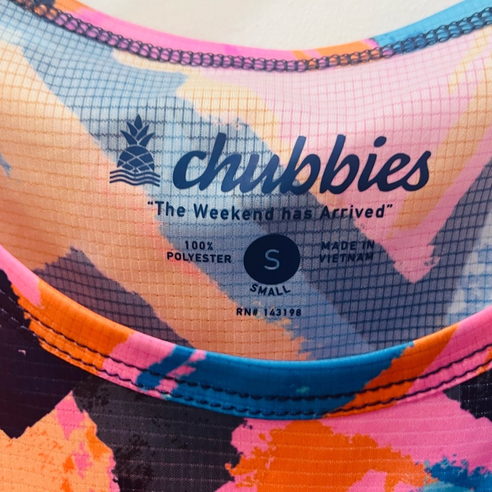 Chubbies Multicolor Patterned Top The Exploding N… - image 3